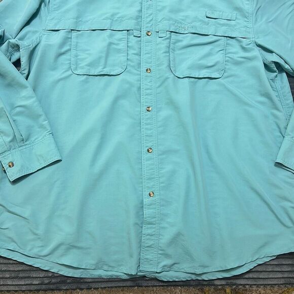 LL Bean Fishing Shirt Outdoor Vented Roll Sleeves Lightweight Men’s Size XXL - Picture 3 of 7